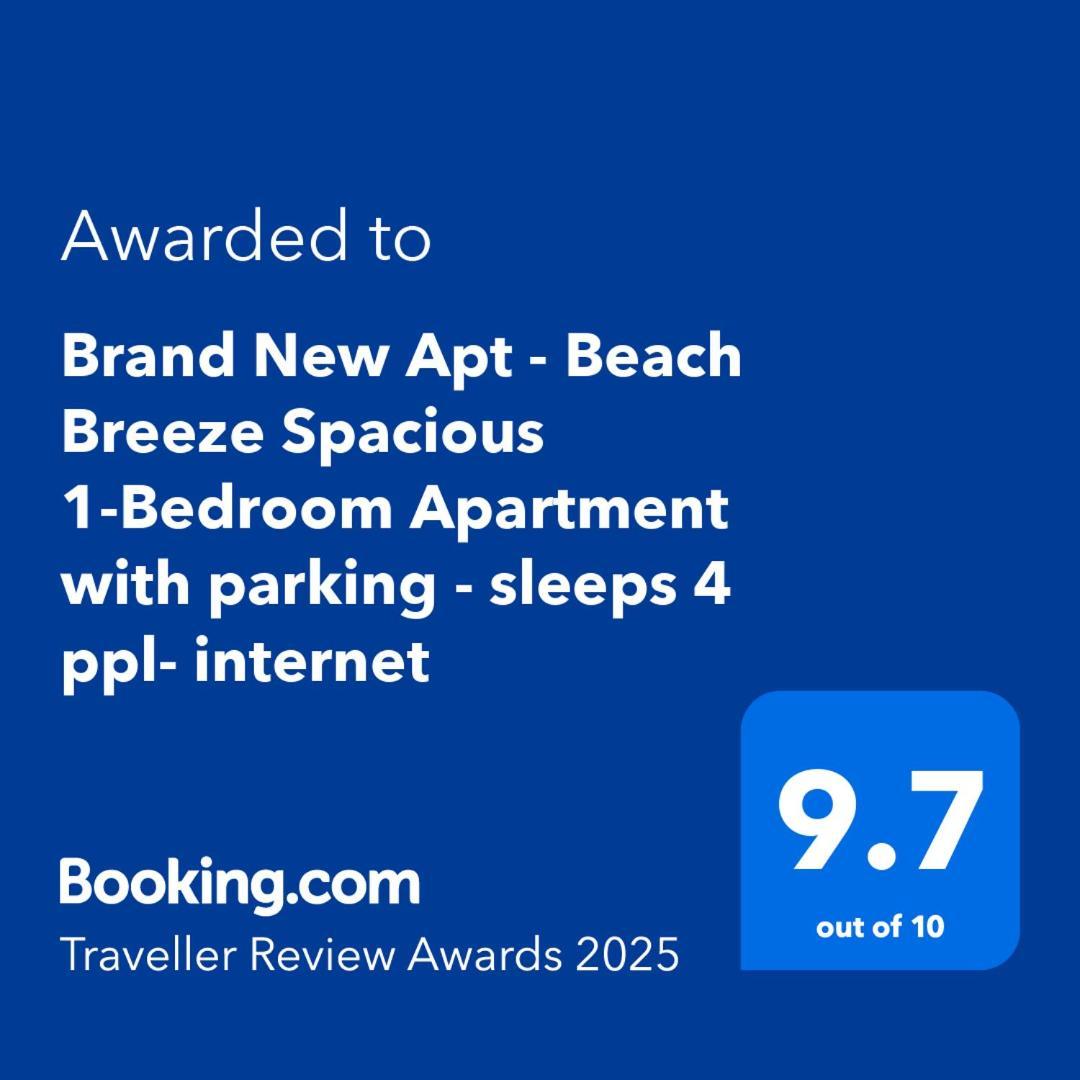 Brand New Apt - Beach Breeze Spacious 1-Bedroom Apartment With Parking - Sleeps 4 Ppl- Internet Bournemouth Zewnętrze zdjęcie